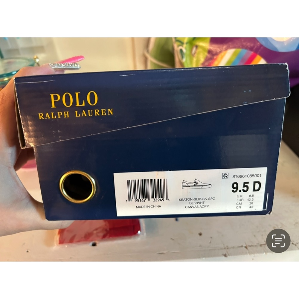 Polo Ralph Lauren Navy Slip-On Shoes